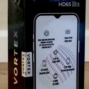 VORTEX HD65 ULTRA SMARTPHONE WITH 6 MONTHS DATA PLAN INCLUDED. NEW. HALF PRICE.